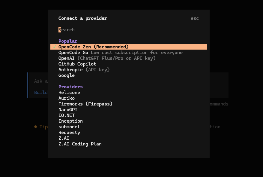 Opencode Api Key配置 Opencode Api Key配置